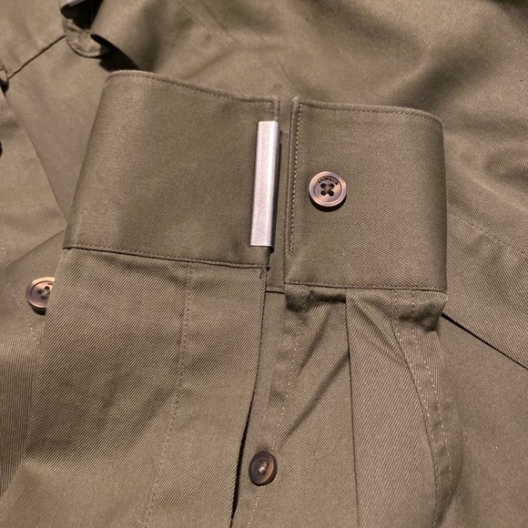 Givenchy Men’s Olive Green Dress Shirt with Metal Details - Picture 5 of 7